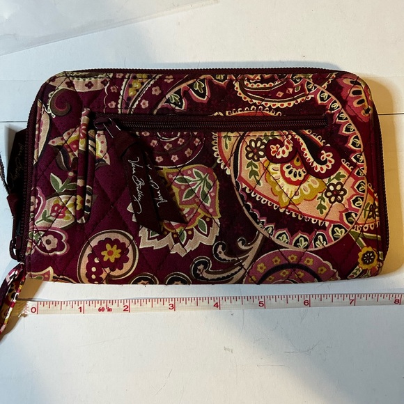 Vera Bradley Burgundy Paisley Wallet - Picture 10 of 12